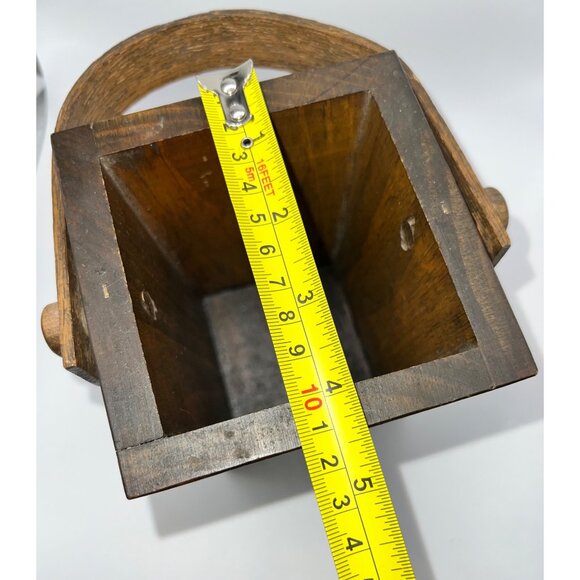 VTG‎ Hand Painted Mini Wooden Basket Painted Flowers & Strawberries Cottagecore - Picture 13 of 13